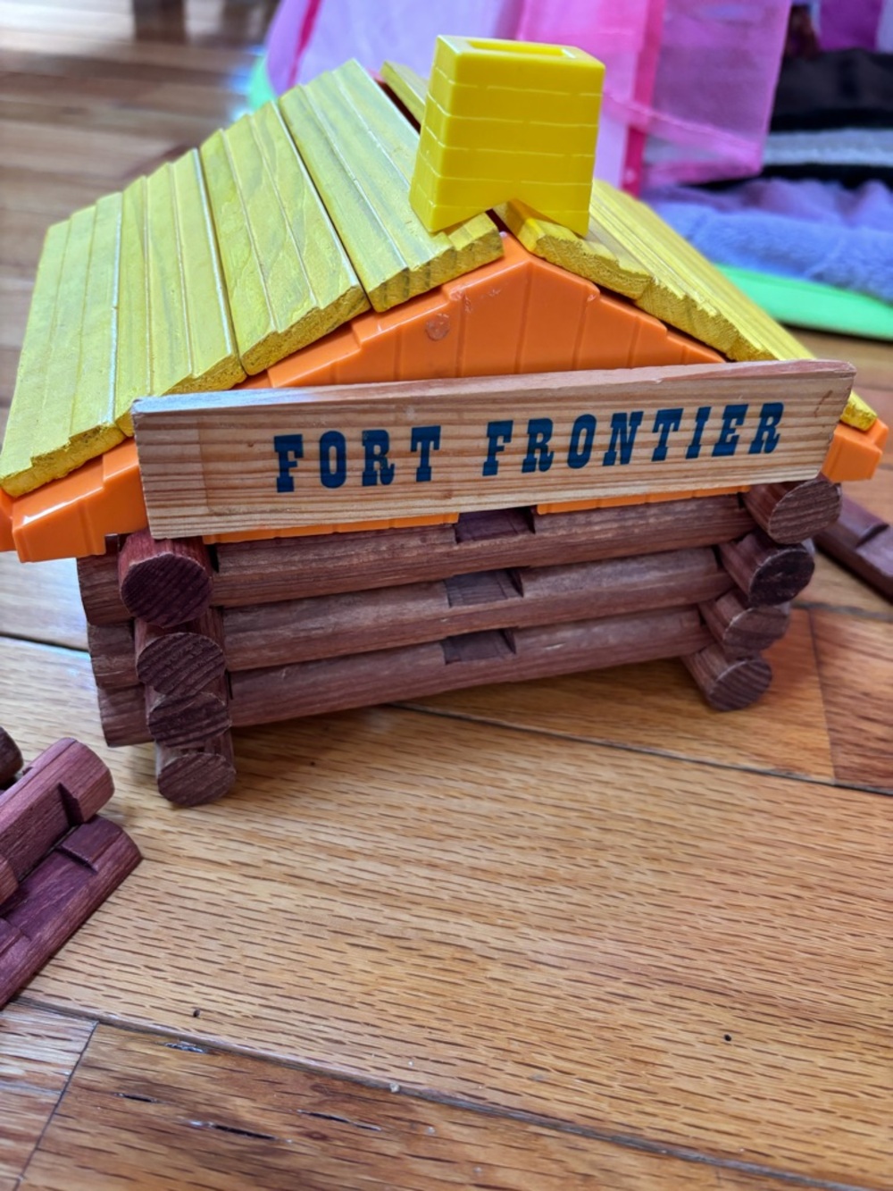 Vintage 1987 Toys n Things Frontier Building set x 2 - similar to Lincoln logs